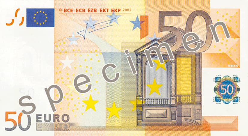 Billet de 50 euro — Première série (2002 – 2013) — recto